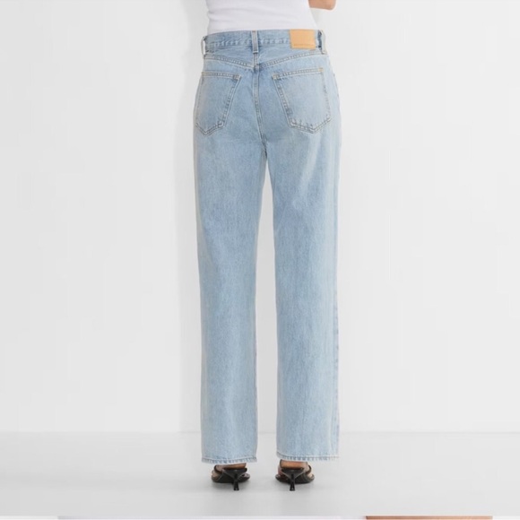 Denim Forum High Rise The Farrah Light Blue Wide Leg Jeans - Picture 2 of 7